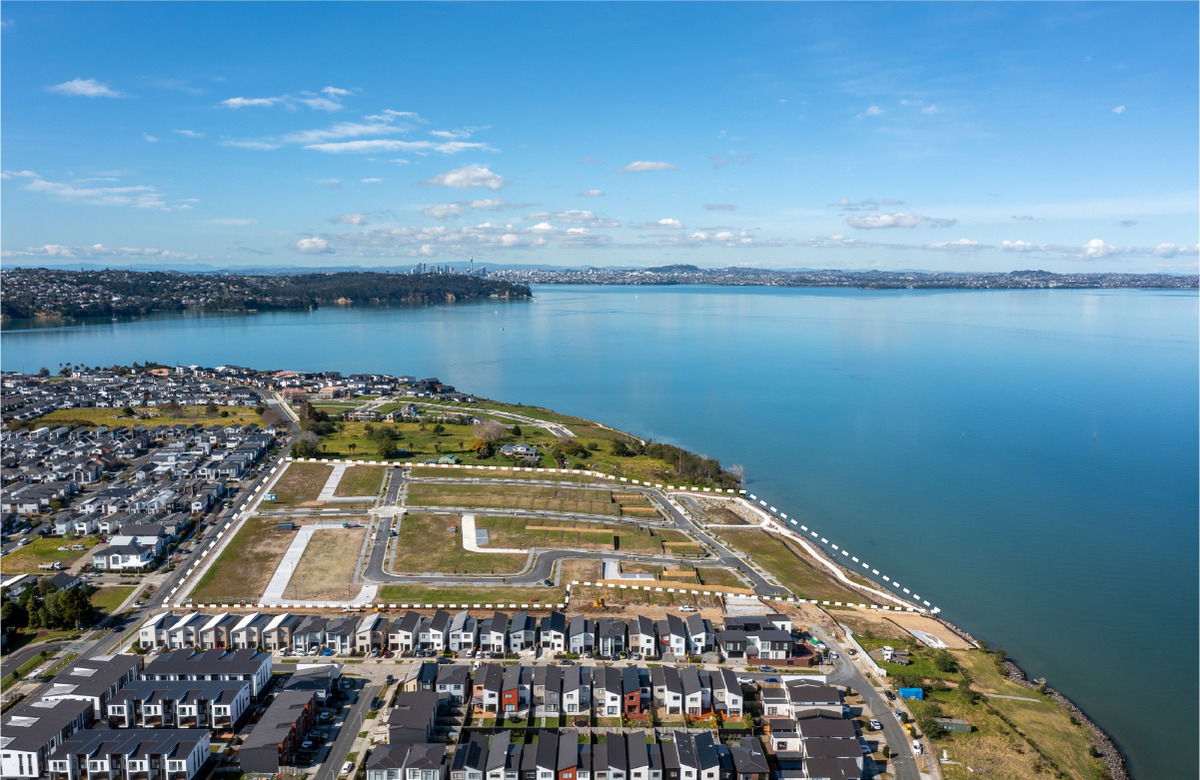 Aerial view of the Scott Point Marina site